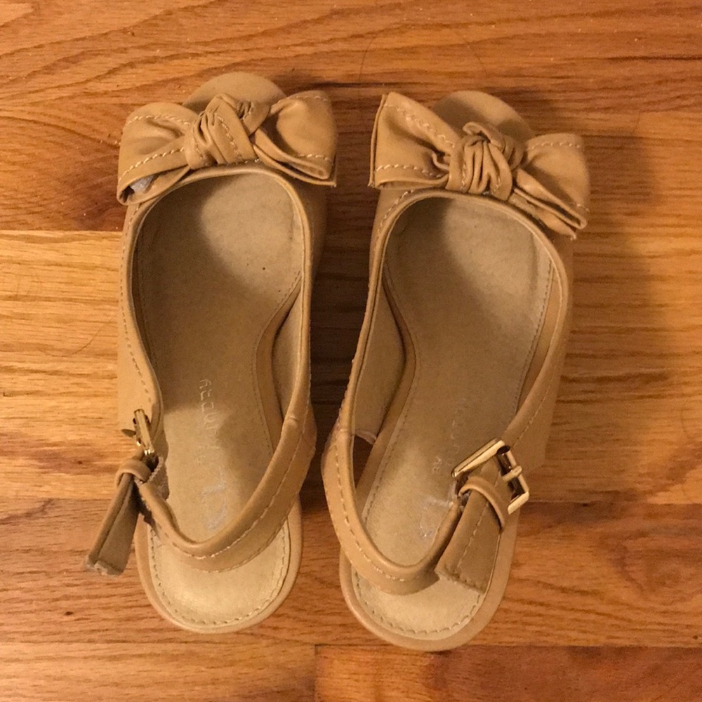 CL by Laundry Cork Nude Wedges